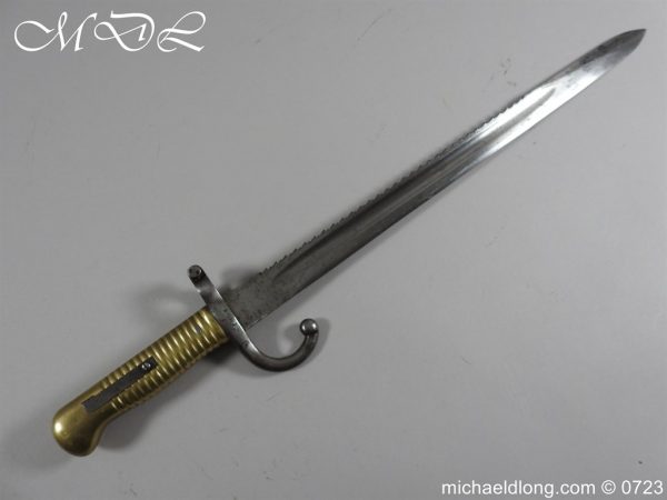 Belgian 1880 Engineers Saw back Bayonet