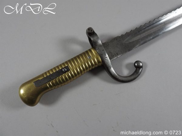 Belgian 1880 Engineers Saw Back Bayonet - Image 2