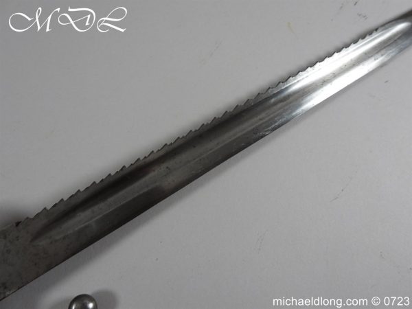 Belgian 1880 Engineers Saw Back Bayonet - Image 15