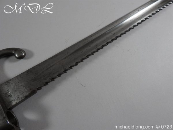 Belgian 1880 Engineers Saw Back Bayonet - Image 11