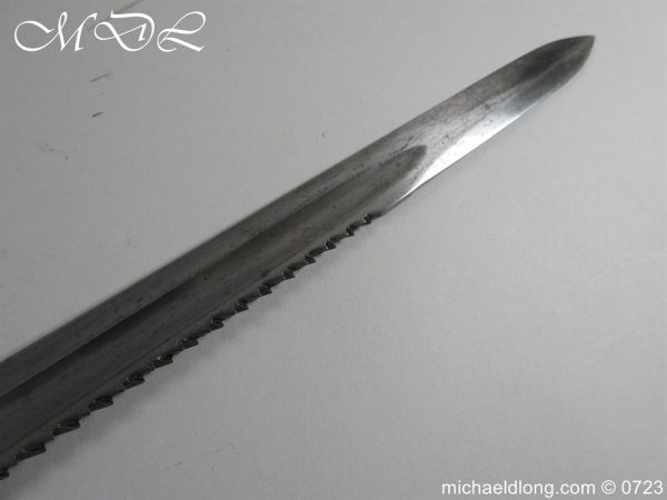 Belgian 1880 Engineers Saw Back Bayonet - Image 10