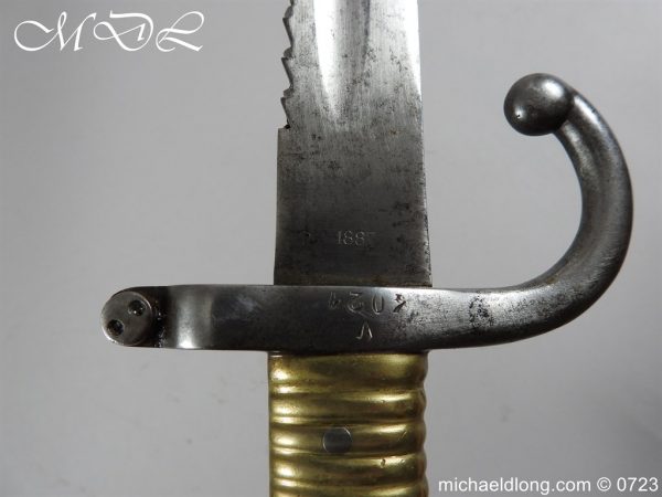 Belgian 1880 Engineers Saw Back Bayonet - Image 9