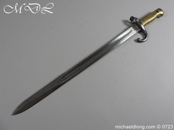Belgian 1880 Engineers Saw back Bayonet