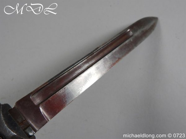 Italian M1938 Latch Lock Folding Carcano Bayonet - Image 4