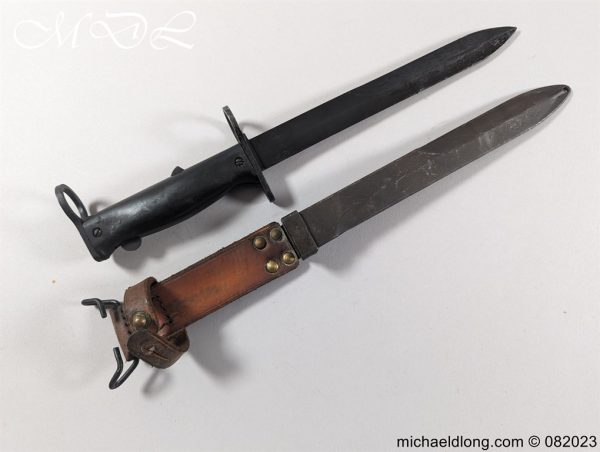 michaeldlong.com 082310 600x452 French M1956 Bayonet with Leather Frog