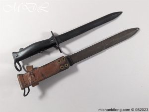 michaeldlong.com 082313 300x225 French M1956 Bayonet with Leather Frog