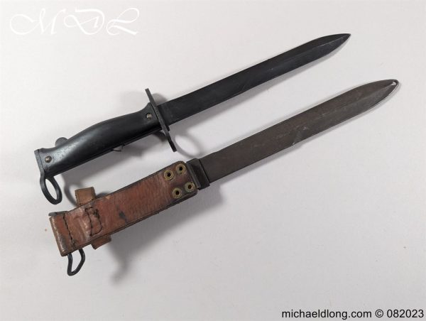 michaeldlong.com 082313 600x452 French M1956 Bayonet with Leather Frog