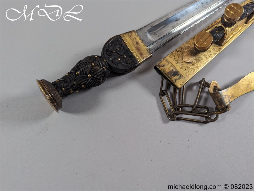 Scottish Georgian Dirk by Hunter - Clan Hamilton - Image 2