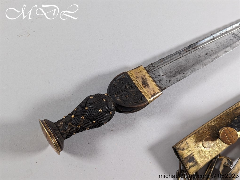 Scottish Georgian Dirk by Hunter - Clan Hamilton - Image 21