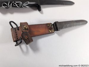 michaeldlong.com 082316 300x225 French M1956 Bayonet with Leather Frog