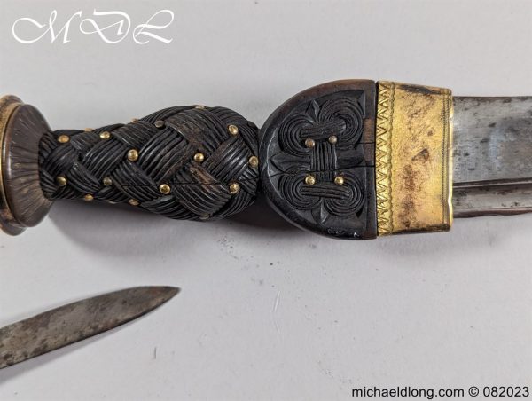 Scottish Georgian Dirk by Hunter - Clan Hamilton - Image 6