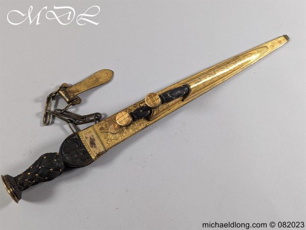 Scottish Georgian Dirk by Hunter - Clan Hamilton