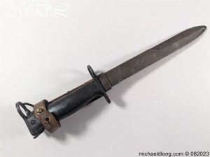 michaeldlong.com 082317 300x225 French M1956 Bayonet with Leather Frog