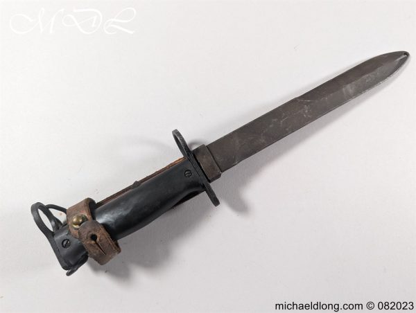 michaeldlong.com 082317 600x452 French M1956 Bayonet with Leather Frog