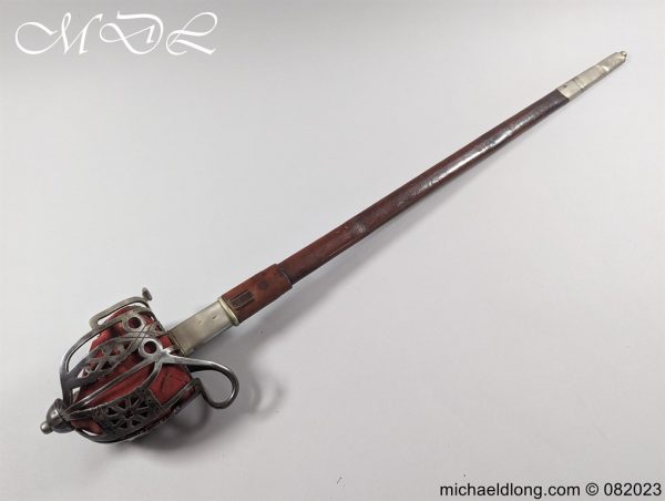 michaeldlong.com 0823225 600x452 Victorian Scottish Basket Hilt Officer’s Sword