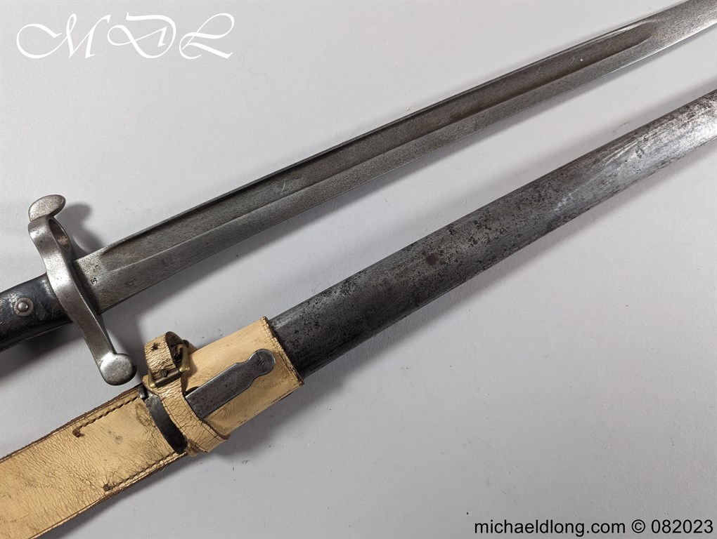 Portuguese Model 1885 Bayonet and Frog - Image 10