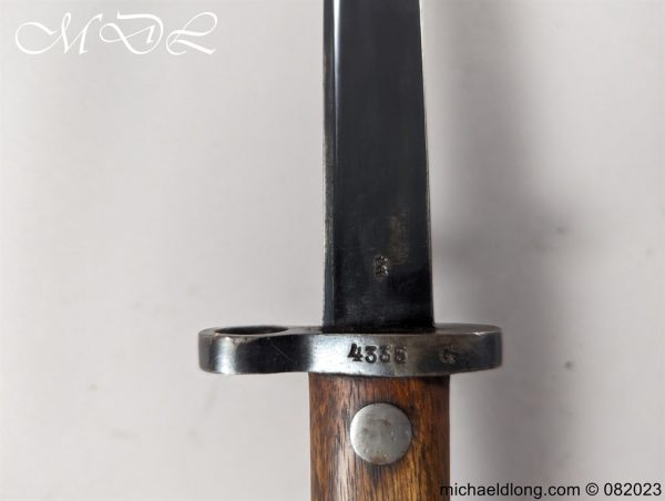 michaeldlong.com 082345 600x452 Dutch Model 1895 Mannlicher Bayonet