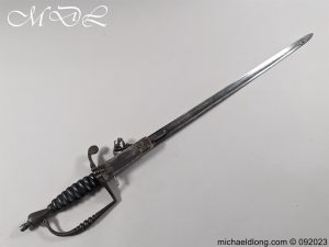 English 19th c Flintlock Sword Pistol