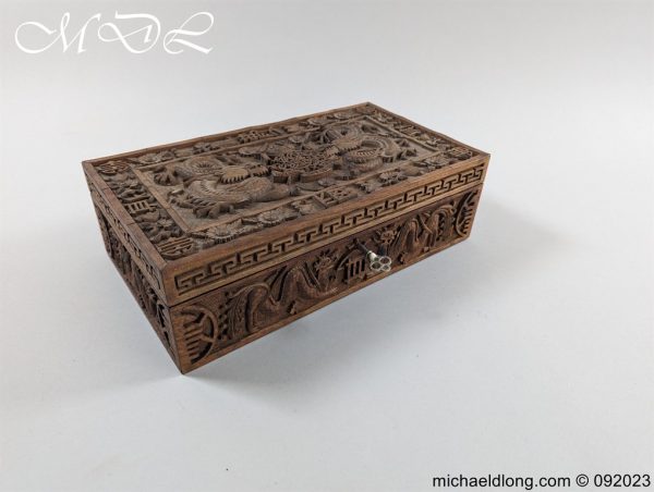 michaeldlong.com 0823338 600x452 9th Royal Lancers Carved Box
