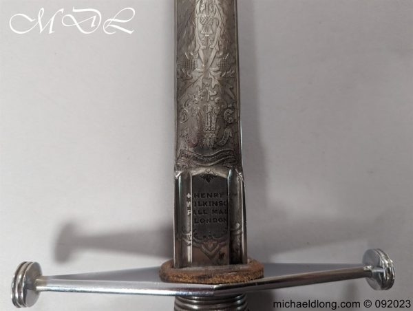 michaeldlong.com 0823396 600x452 Royal Scots Victorian Cross Hilt by Wilkinson Sword