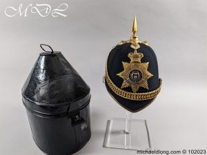 Royal Scots Victorian Officer’s Blue Cloth Helmet