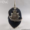 Victorian Midlothian and Peebles Officer’s Blue Cloth Helmet