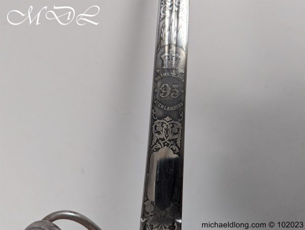 93rd Sutherland Highlanders Basket Hilt by Wilkinson Sword - Image 15