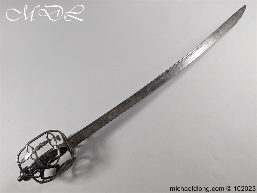 18th Century 1/2 Basket Hilted Sword by Harvey