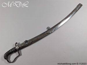 English 1796 Officers Light Cavalry Sword Variant
