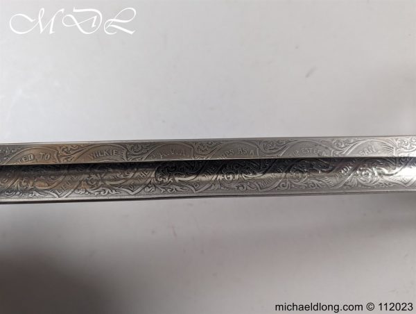 Victorian 4th Ardrossan Artillery Presentation Sword - Image 16