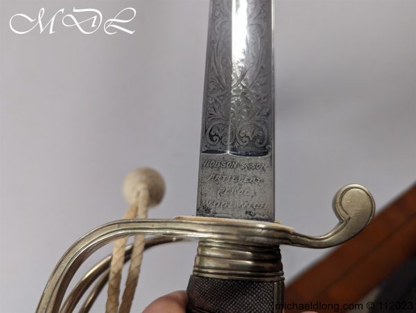 Victorian 4th Ardrossan Artillery Presentation Sword - Image 13