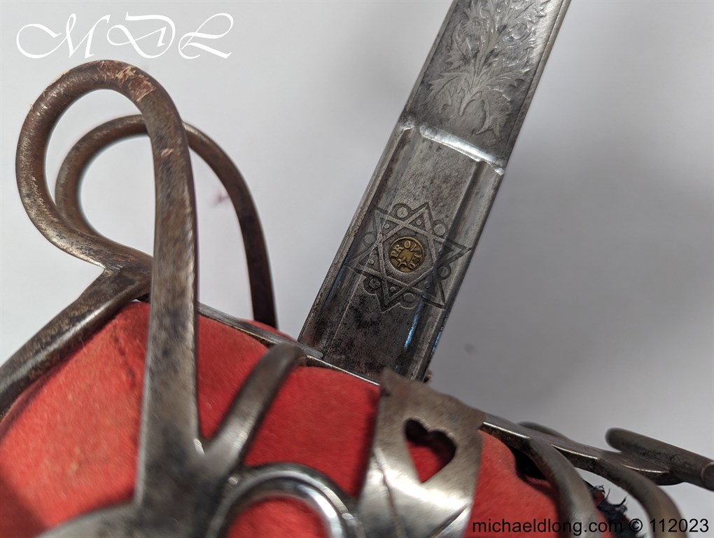 Victorian Officer’s Scottish Basket Hilt Sword - Image 17