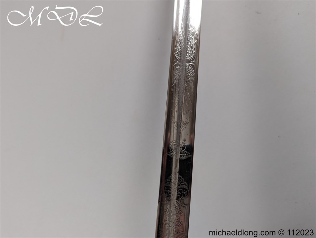 British Artillery Officers Sword by Hawksworth - Image 18