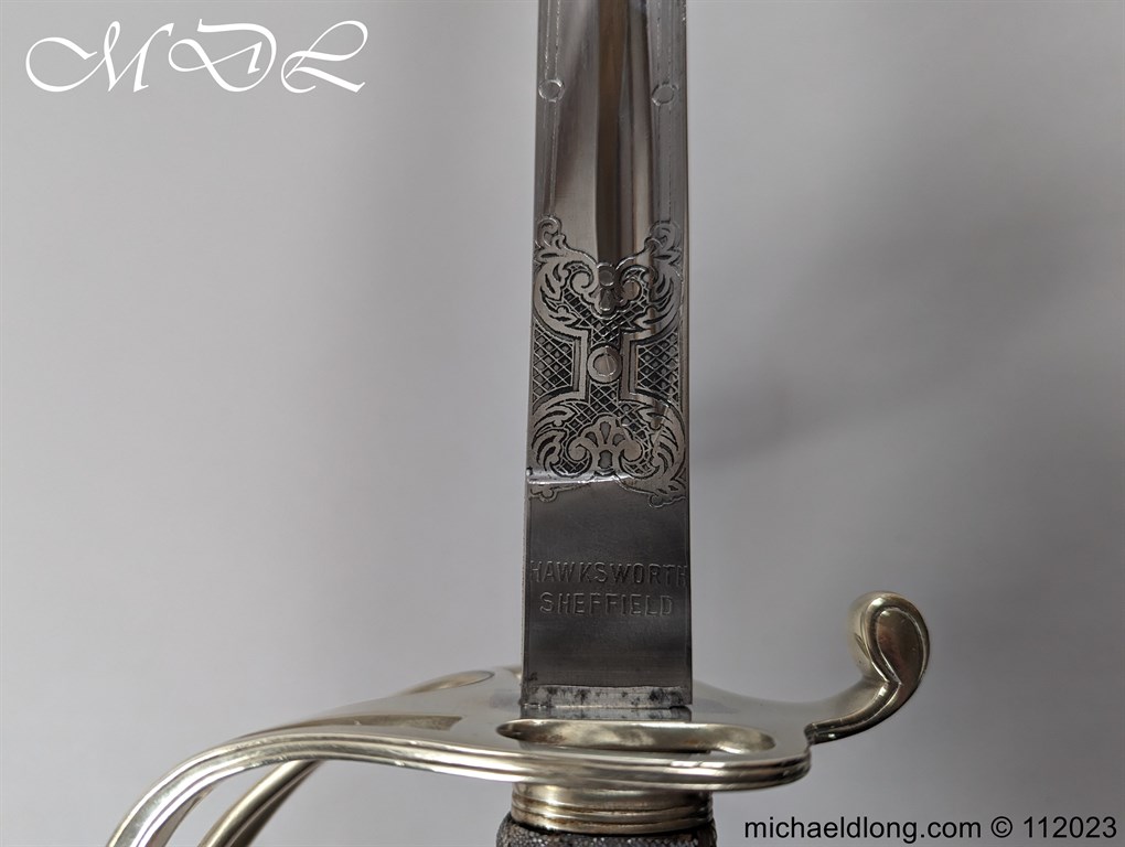 British Artillery Officers Sword by Hawksworth - Image 15