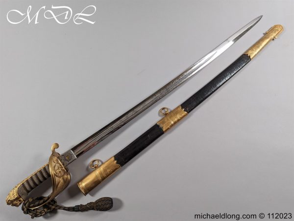 Victorian Navy Officers Sword By Wilkinson Sword London