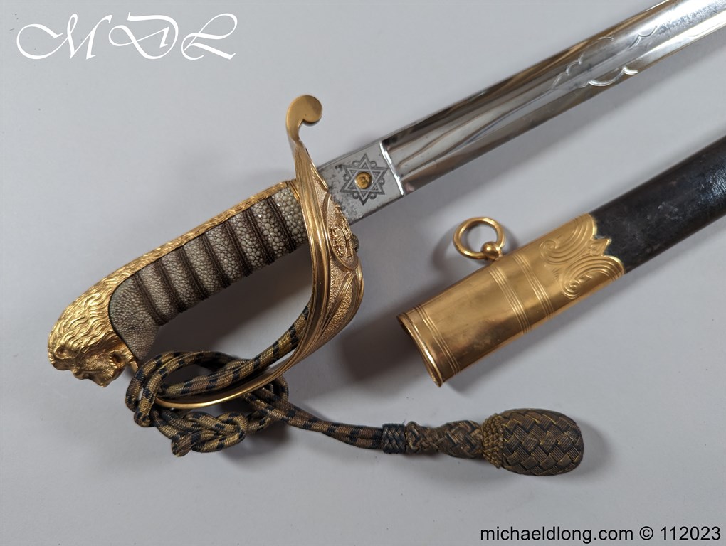 Victorian Navy Officers Sword By Wilkinson Sword London - Image 2