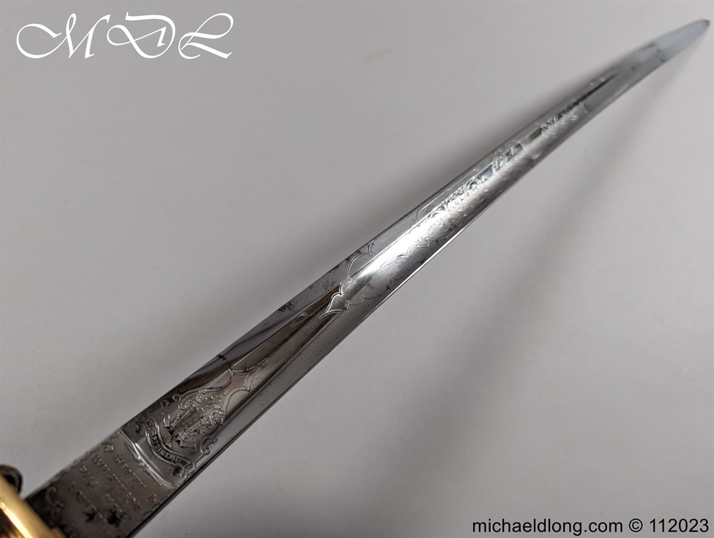 Victorian Navy Officers Sword By Wilkinson Sword London - Image 16