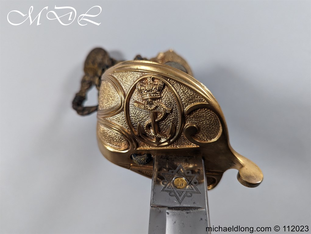 Victorian Navy Officers Sword By Wilkinson Sword London - Image 9