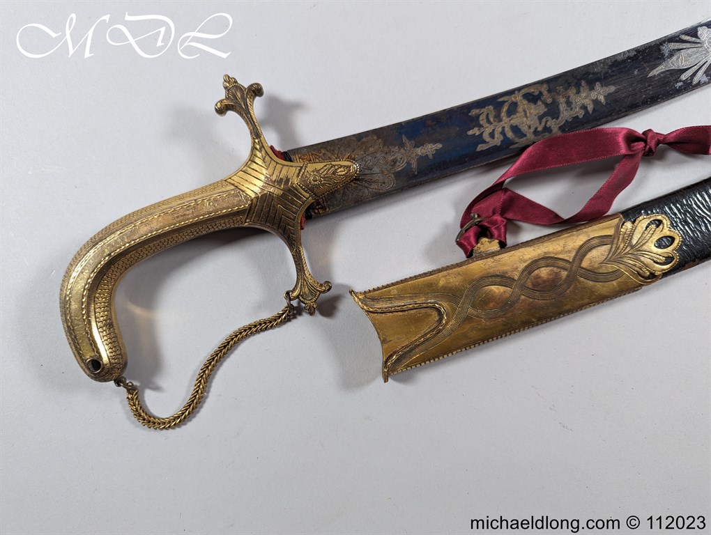 Georgian British Officers Blue and Gilt Sword - Image 2