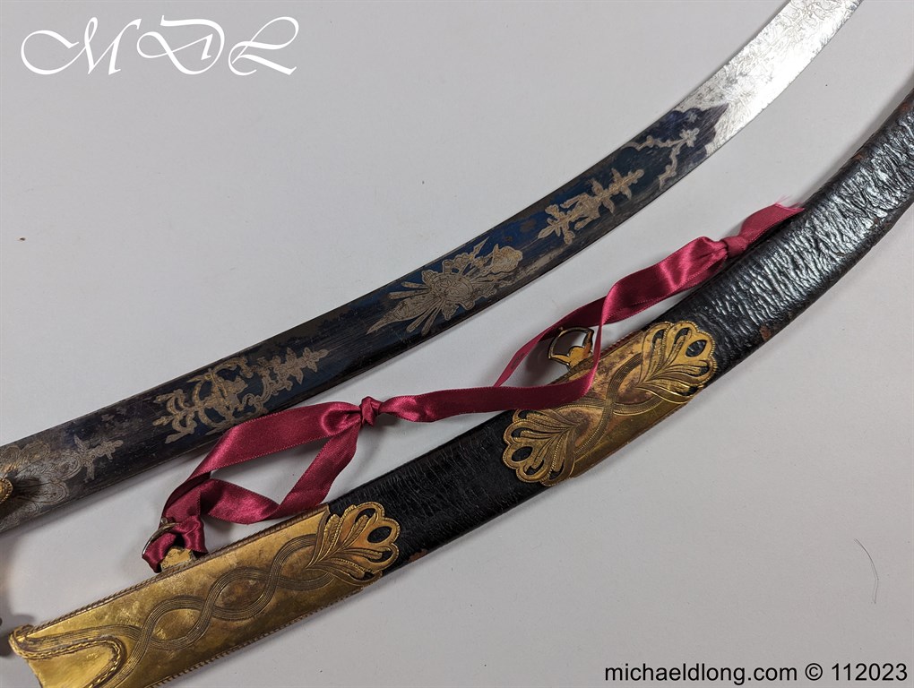 Georgian British Officers Blue and Gilt Sword - Image 41