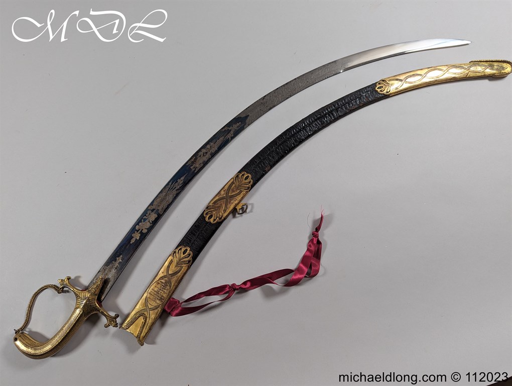 Georgian British Officers Blue and Gilt Sword - Image 39