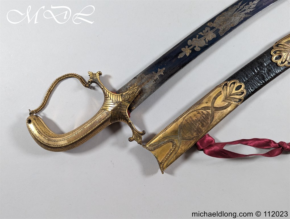 Georgian British Officers Blue and Gilt Sword - Image 38