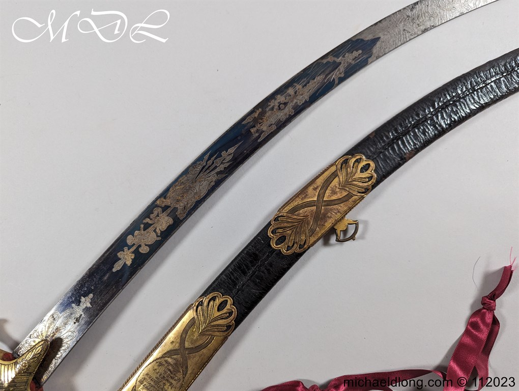Georgian British Officers Blue and Gilt Sword - Image 37