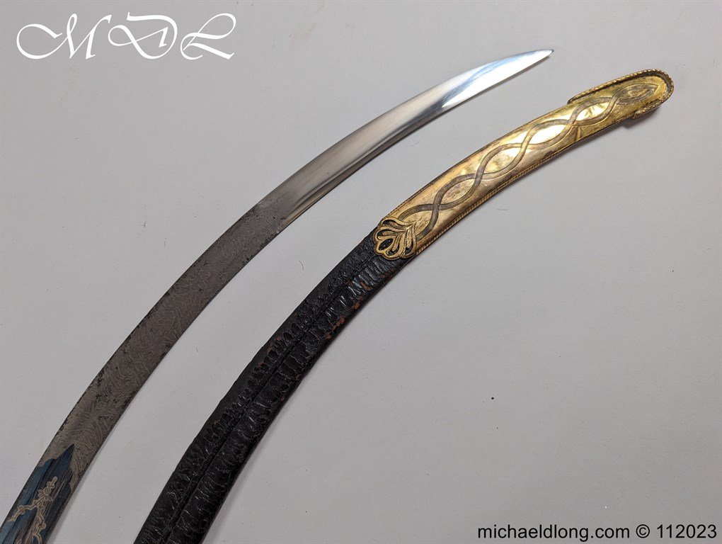 Georgian British Officers Blue and Gilt Sword - Image 36