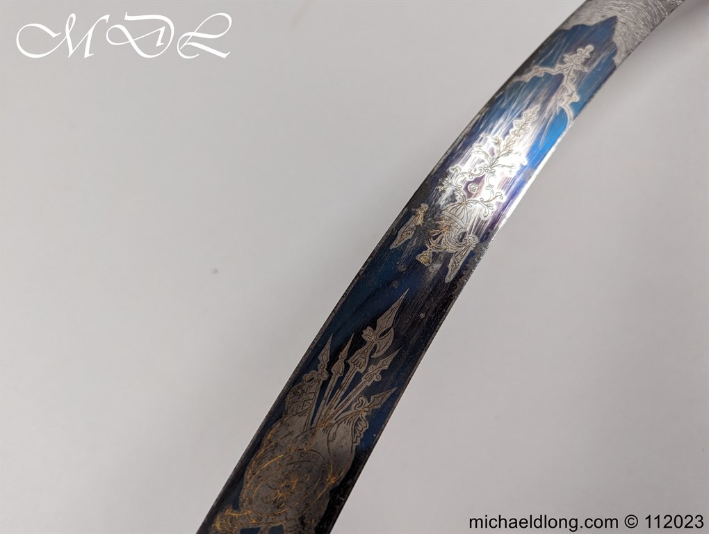 Georgian British Officers Blue and Gilt Sword - Image 16