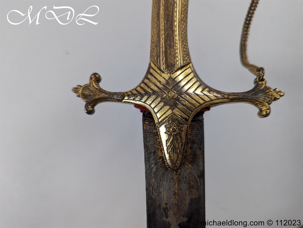 Georgian British Officers Blue and Gilt Sword - Image 9