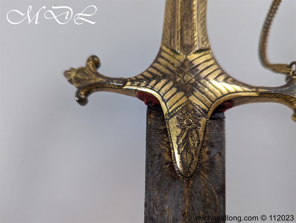 Georgian British Officers Blue and Gilt Sword - Image 8