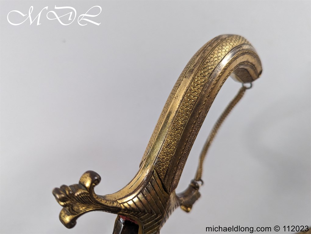 Georgian British Officers Blue and Gilt Sword - Image 7