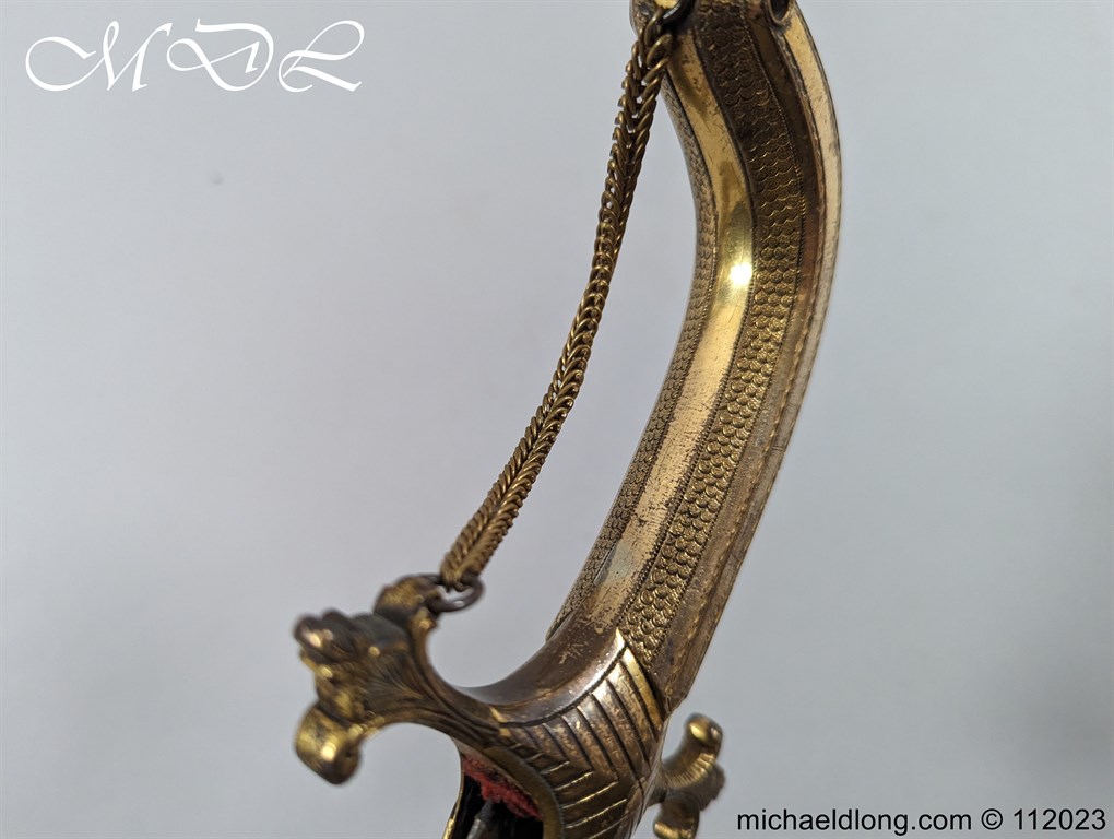 Georgian British Officers Blue and Gilt Sword - Image 5
