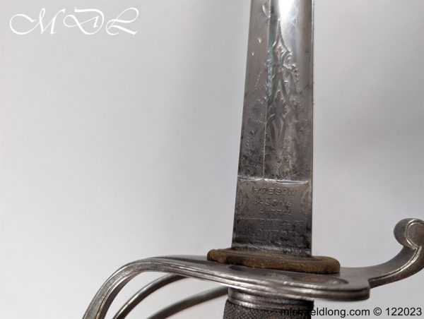 1st Fife Artillery Volunteers Officers Sword - Image 15